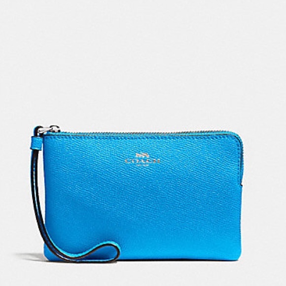 Coach Handbags - Coach Bright Blue Wristlet
